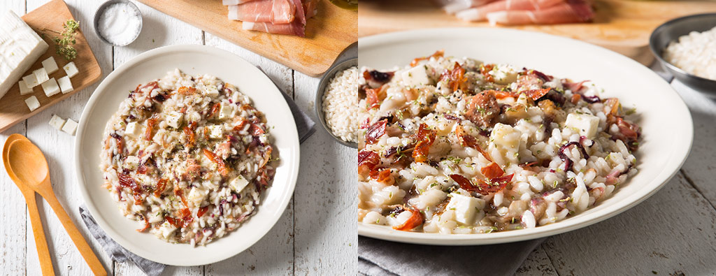 Risotto speck e radicchio